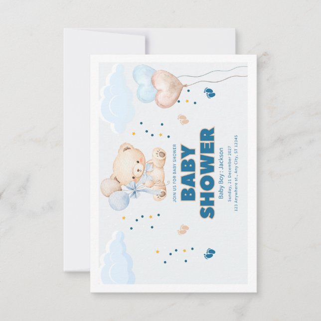 BABY SHOWER TAG  DANKESKARTE (Vorderseite)