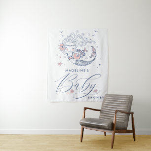 Baby Shower Tapisserie de sirène pour petite fil