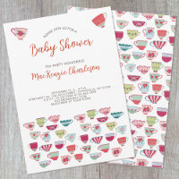 Baby shower Tea Party Invitation