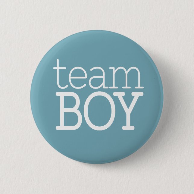 Baby Shower - Team Blue Boy Button (Vorderseite)