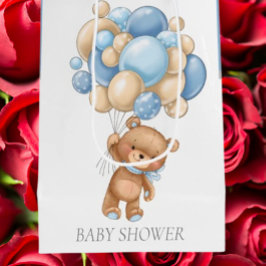 Baby Shower Teddy Bearly Wait Boy Geschenktasche Mittlere Geschenktüte