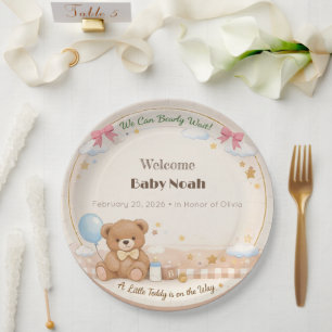 Baby Shower Teller Teddy-Bär-Thema