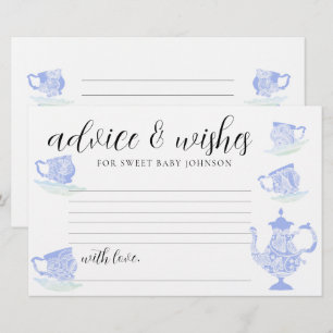 Baby shower temps Capsule Cartes Thé Chine dentell