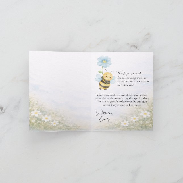 Baby Shower Thank You Card Dankeskarte (Innenseite)