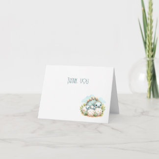 Baby Shower Thank You Card Dinosaur Dino Mite Dankeskarte