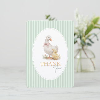 Baby Shower Thank You Cards Goose and Gosling. Dankeskarte