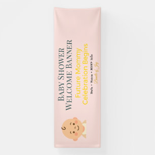 Baby-Shower-Transparent Mamas Freude Banner
