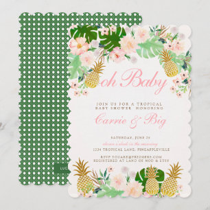 Baby shower tropicale ananas Invitation