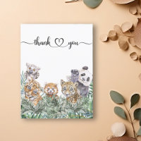 Baby Shower Tropische Dschungeltiere Danke