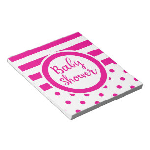 Baby Shower vintage Rosa Notizblock