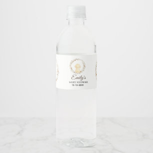 Baby-Shower-Wasserflaschen-Etiketten Golden Retr