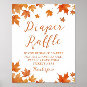 Baby Shower Wickelrausch Tombola Poster
