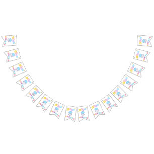 Baby Shower Wimpelkette Banner