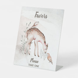 Baby Shower Woodland Animals Favoriten Sockelschild