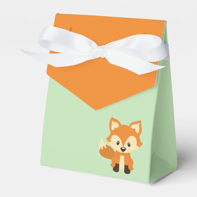 Baby shower Woodland Fox traiter Ballotins (Verso)