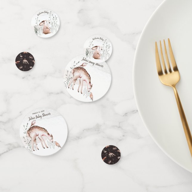 Baby Shower Woodland Tiere Konfetti (Gruppe)