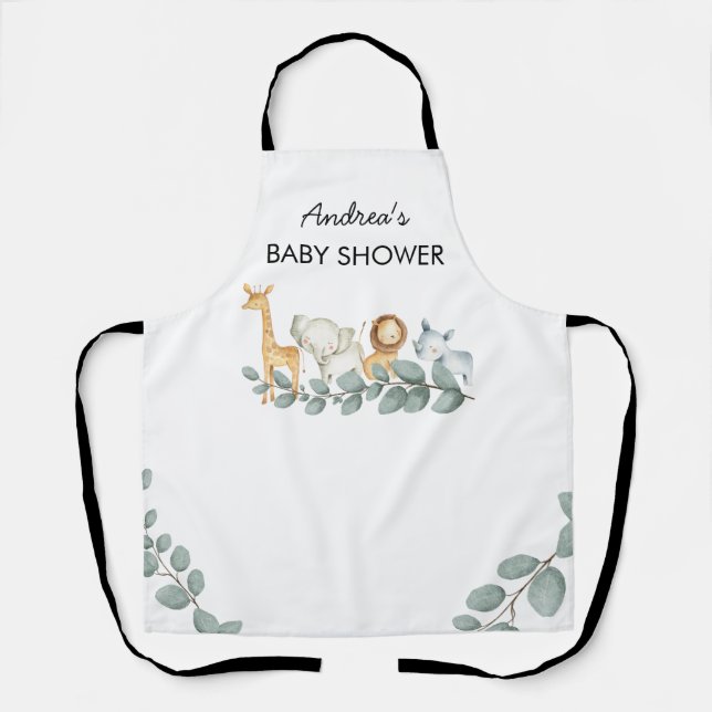 Baby Shower Zoo Animals Schürze (Vorderseite)