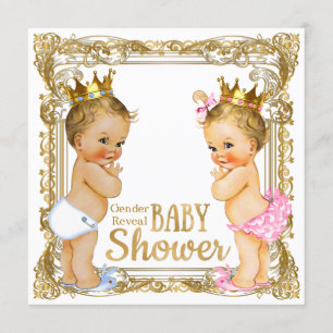 Baby Shower zur Enthüllung des Geschlechts: Prinz  Einladung