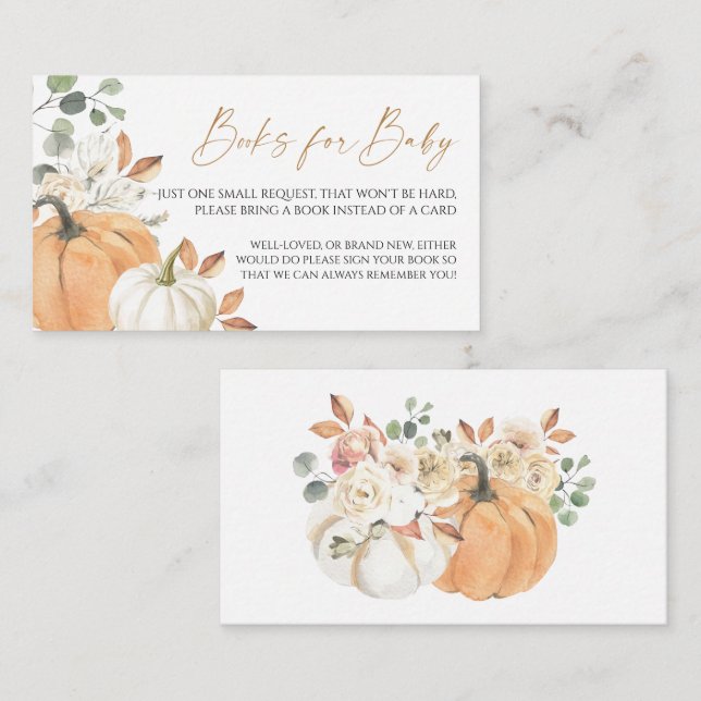 Baby showers d'automne pour les cartes de boîtier  (Devant / Derrière)