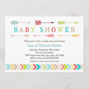 Baby showers tribaux invitations de sexe neutre
