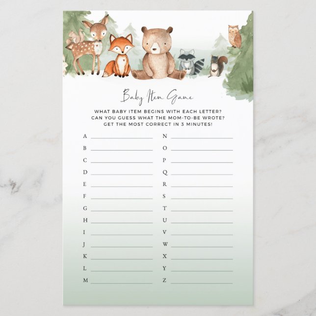 Baby Showspielzeug aus Woodland Babyartikel (Vorderseite)