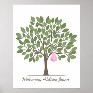 Baby-Signaturbaum - Groß Poster