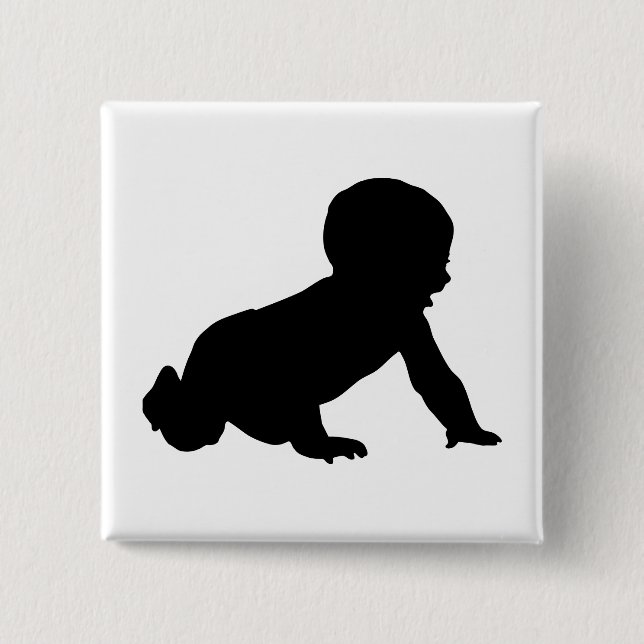 Baby-Silhouette Button (Vorderseite)