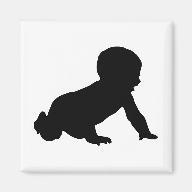 Baby-Silhouette Magnet (Vorne)