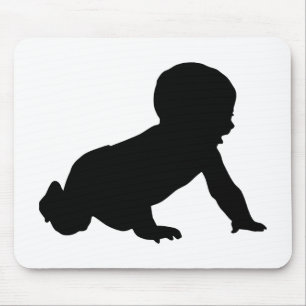 Baby-Silhouette Mousepad