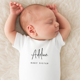 Baby Sister Individuelle Name Neu Strampler