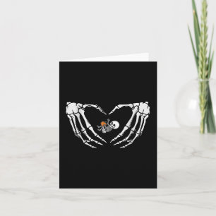 Baby Skeleton Heart Hand Halloween Röntgenschwange Karte