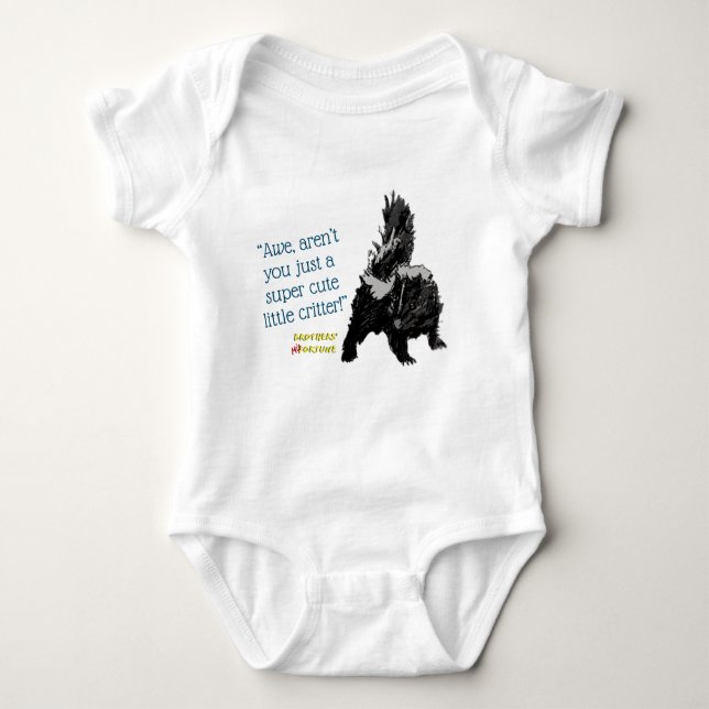 Baby Skunk Säugling Bodysuit Baby Strampler (Vorderseite)