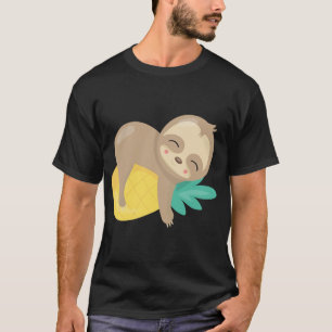 Baby Sloth Tropical Pineapfruit Niedlich T-Shirt