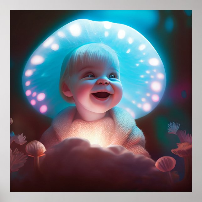 Baby-Smiling-Poster Poster (Vorne)