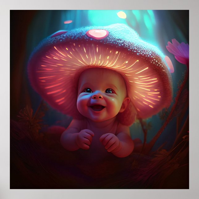 Baby-Smiling-Poster Poster (Vorne)