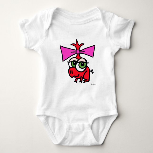 Baby Smirk snapsuit Baby Strampler (Vorderseite)