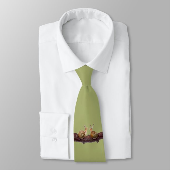 Baby Snail Talk Tie (Light Green) Krawatte (Gebunden)
