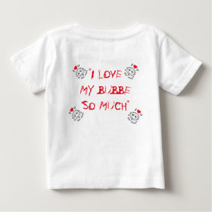 BABY SNAP BOTTOM I LIEBE MEIN BUBBE JEWISH BABY T-SHIRT