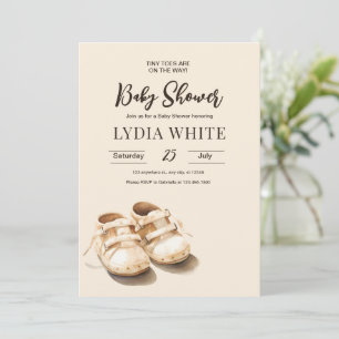 Baby-Sneaker-Baby-Shower-Einladung, geschlechtsneu Einladung
