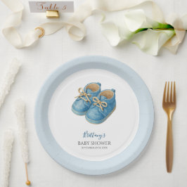 Baby Sneakers Sports Baby Shower  Pappteller