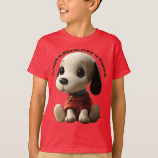 Baby Snoopy-Kraft in Stille, Power in Gegenwart T-Shirt