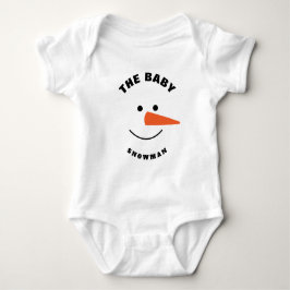 Baby Snowman Face Squad Matching Family Kostüm Baby Strampler