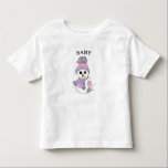 Baby Snowman Niedlich Whimsical Christmas Kleinkind T-shirt<br><div class="desc">Niedlicher Cartoon Schneemann,  Baby Weihnachten Shirt.</div>