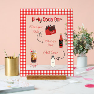 Baby Soda Fertig zum KNALLEN Dirty Soda Schild