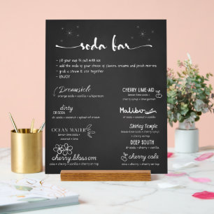 Baby-Soda Fertig zum Knallen Soda-Bar Acrylschild
