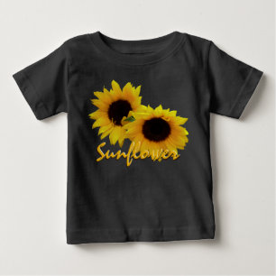 Baby-Sonnenblumen-T-Shirt Individuelles Sonnenblum Baby T-shirt