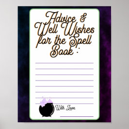 Baby Spell Book Advisor & Well Wains Poster