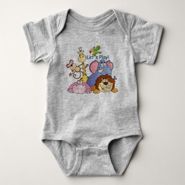 Baby-Spielanzug--Gelassen uns spielen! Baby Strampler (Vorderseite)