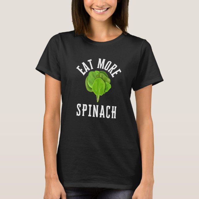 Baby Spinach Bio Spinat und Kale Vegetarian V T-Shirt (Vorderseite)