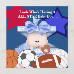 BABY SPORTS ZEIGEN EINLAGE FÜR JEDE EINLADUNG